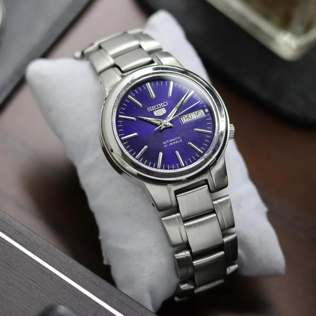 Seiko 5 Automatic Blue Dial Stainless Steel Men’s Watch SNKA05K1