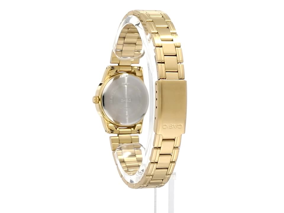 Casio MTP/LTP-V001G-9BUDF Couple Watches – Gold Tone Stainless Steel Matching Set