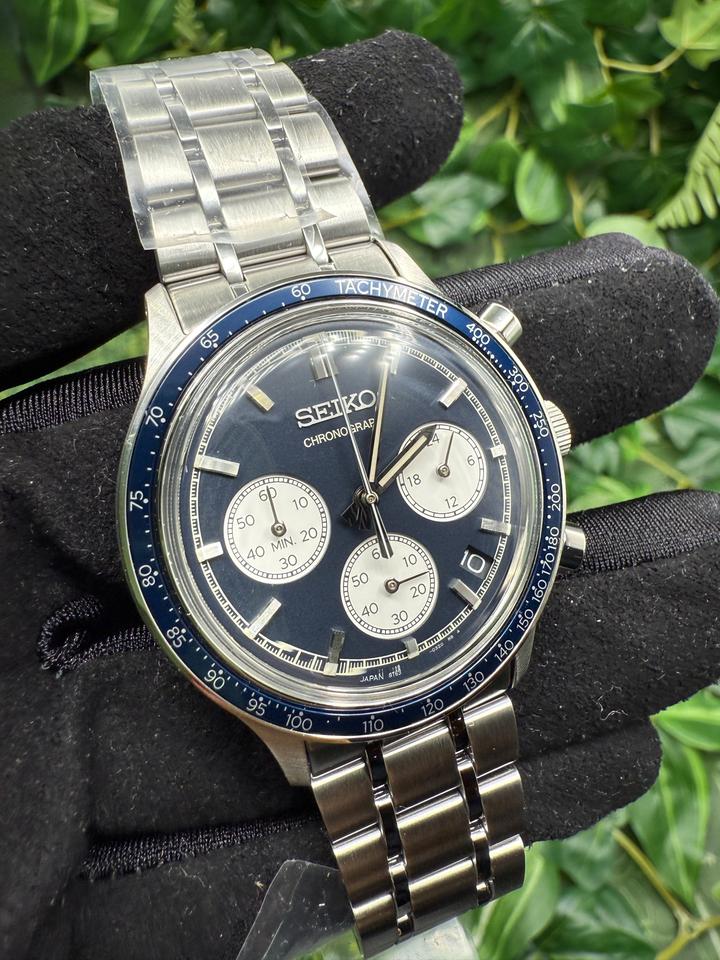 Seiko SSB477P1 Blue Chronograph Men's Watch