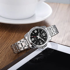 Casio MTP/LTP-1314D-1AV Couple Watches – Stainless Steel Black Dial Matching Set