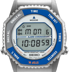 Seiko SMGG21P1 Rotocall Digital – Retro Digital Watch with Multifunction Bezel