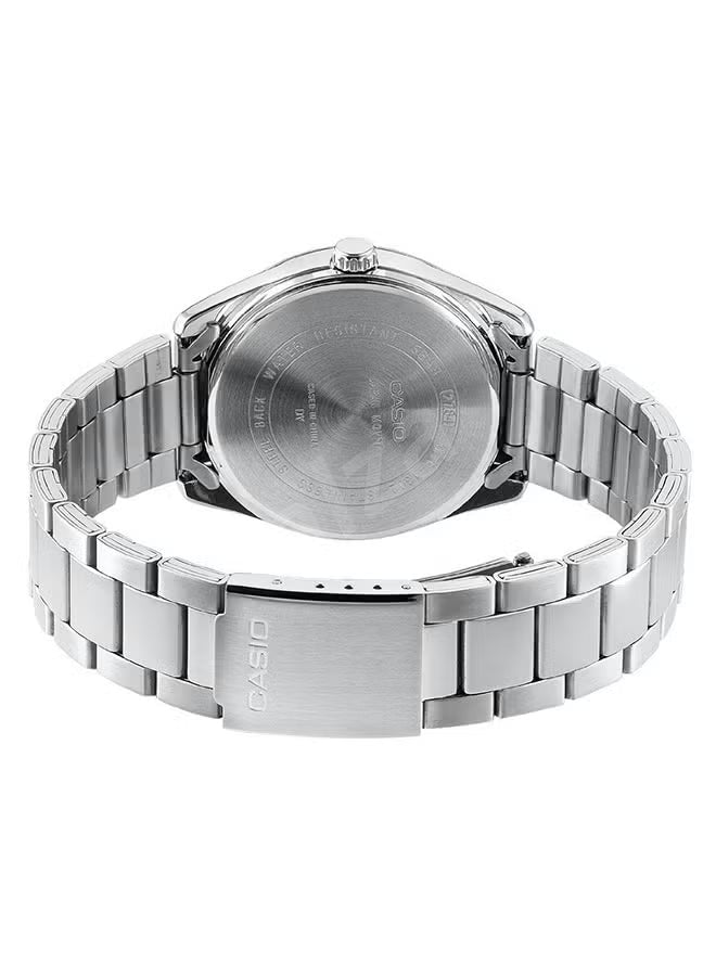 Casio MTP/LTP-1302D-1A1 Couple Watches – Black Dial with Silver Stainless Steel Band