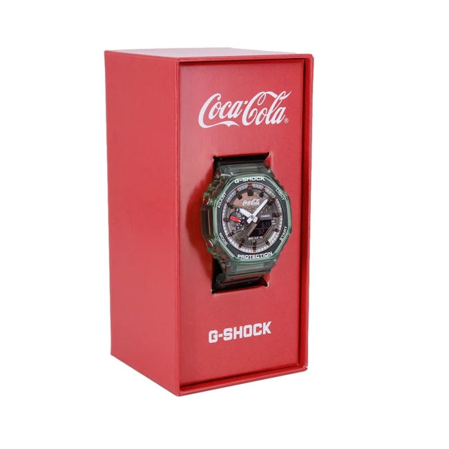 Casio G-Shock GA-2100CC-3ADR Coca-Cola Limited Edition Green CasiOak Watch