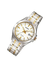 Casio MTP/LTP-1308SG-7AB Couple Watches – White Dial with Gold Stainless Steel Band