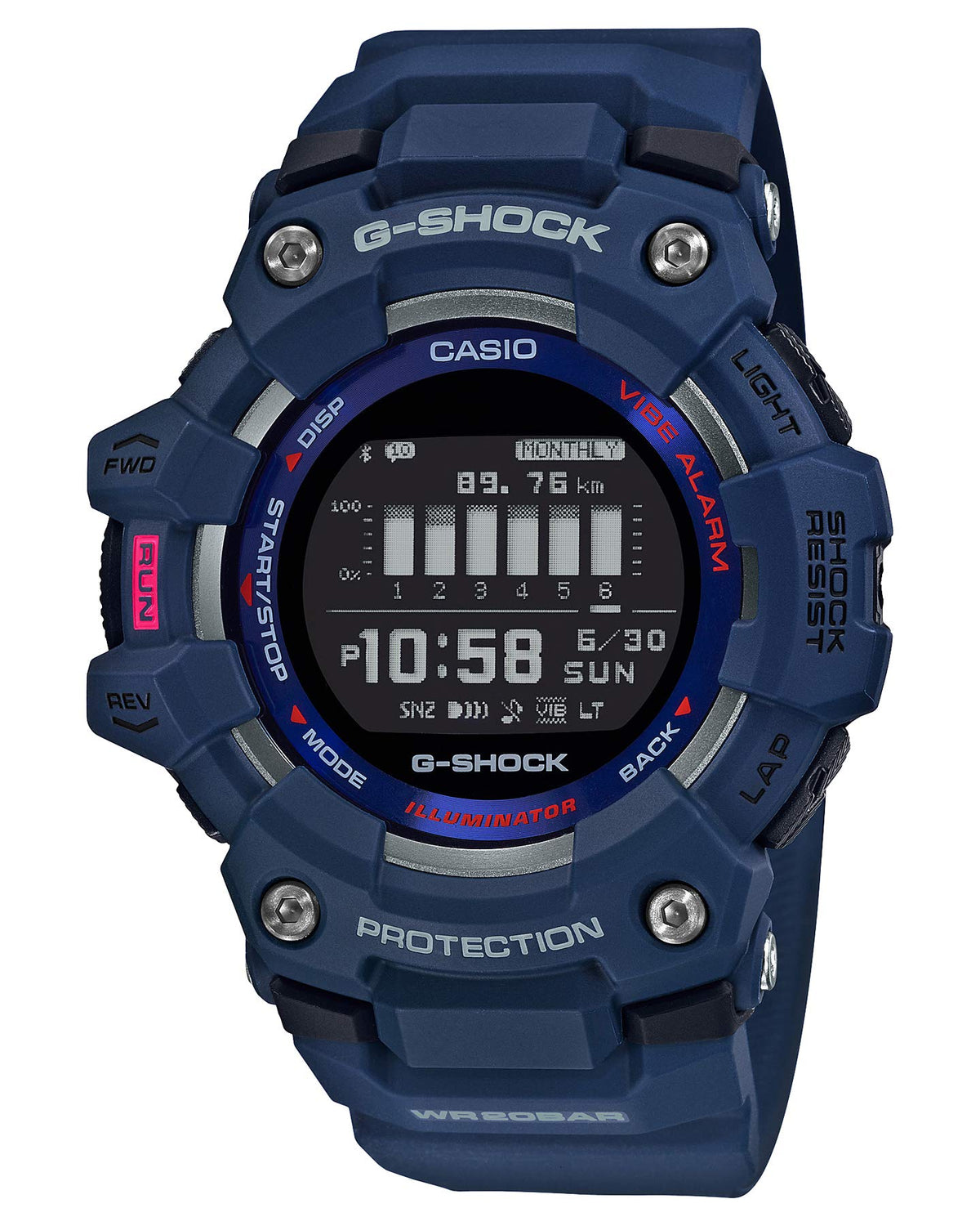 Casio G-SHOCK GBD-100-2D Bluetooth Step Tracker Men’s Watch – Sporty Teal Design