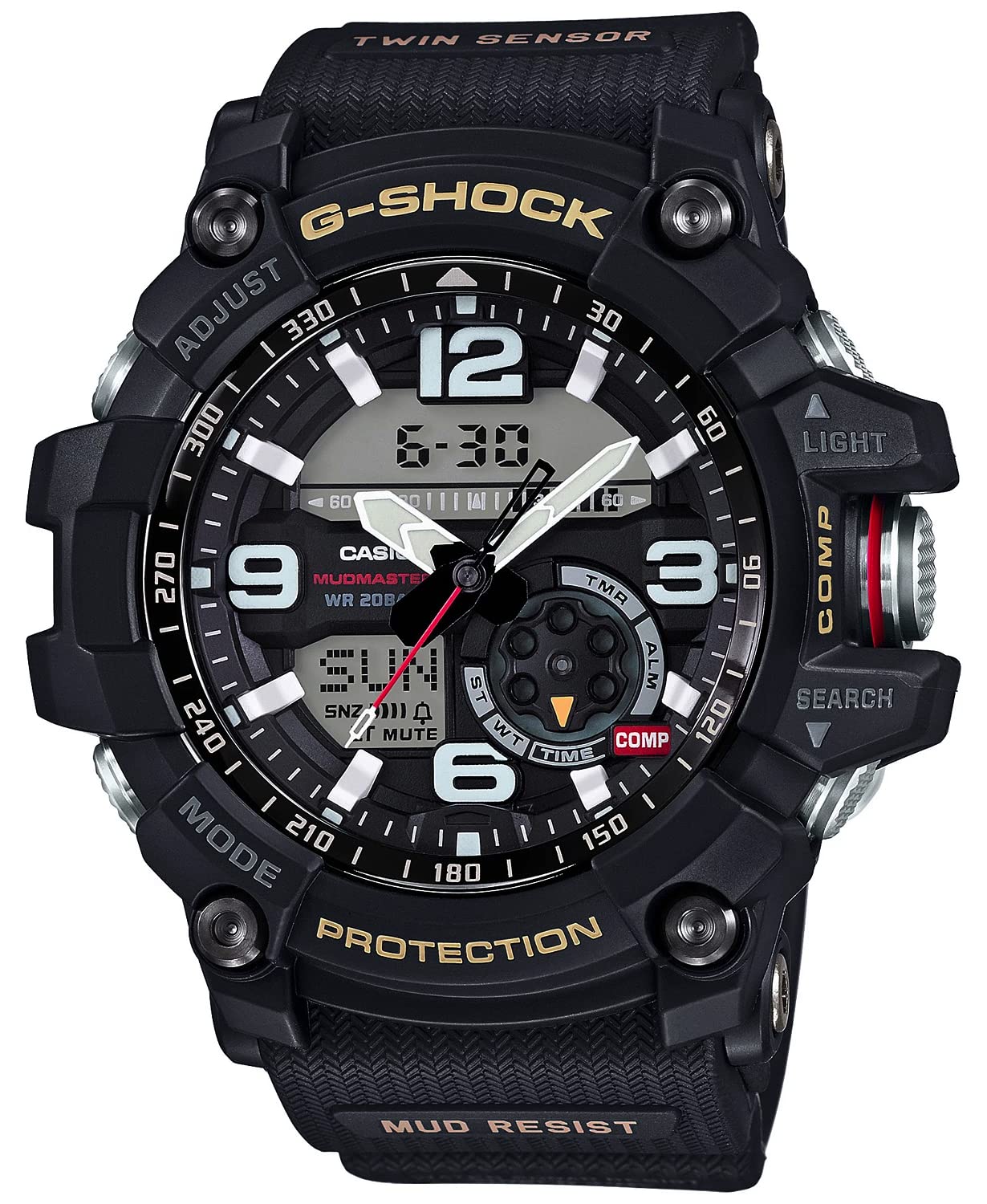 Casio G-SHOCK Mudmaster GG-1000-1A Analog-Digital Watch  Mud Resistant, Twin Sensor, 200M