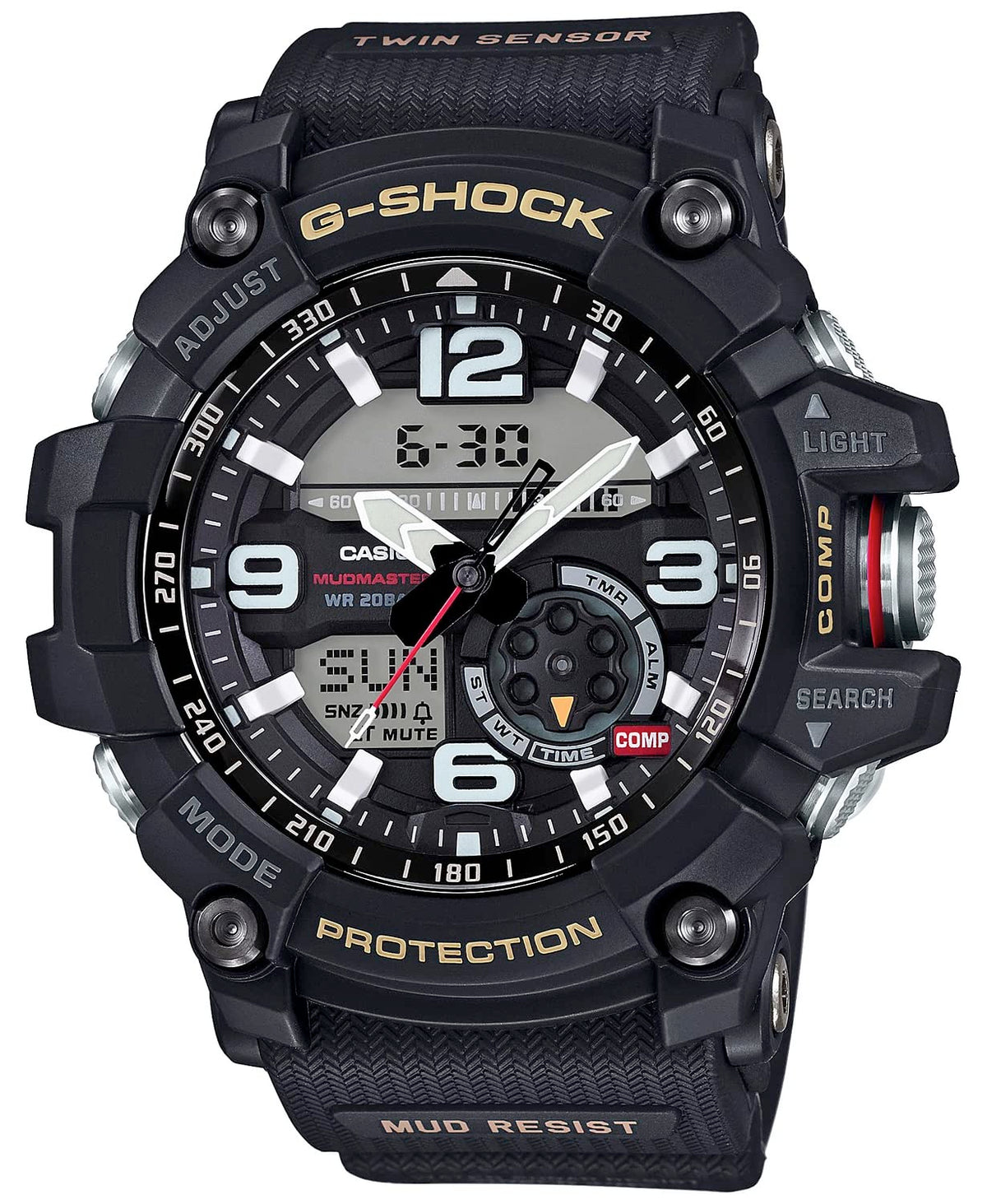 Casio G-SHOCK Mudmaster GG-1000-1A Analog-Digital Watch  Mud Resistant, Twin Sensor, 200M