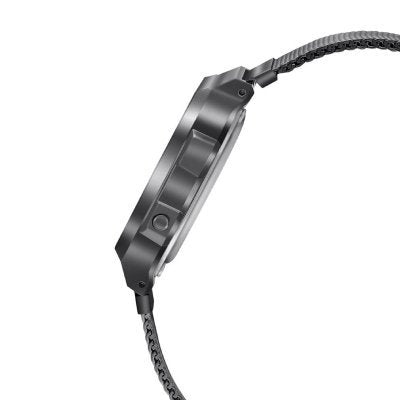 CASIO A168WEMB-1BDF Classic Digital Watch with Black Dial and Stainless Steel Band