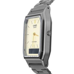 CASIO AQ-230GG-9ADF Analog-Digital Watch with Gray Resin Band | Stylish and Durable