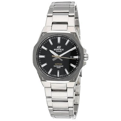CASIO EFR-S108D-1AV Men’s Stainless Steel Watch with Black Dial & Chronograph - Elegant & Durable