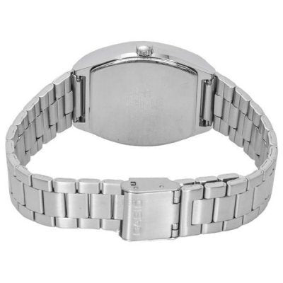CASIO MTP-B140D-1AVDF Men's Stainless Steel Watch - Black Dial, Date Function, and Water-Resistant
