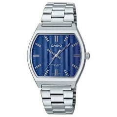 CASIO MTP-B140D-2A Men's Stainless Steel Watch with Blue Dial – Water Resistant, Quartz Movement