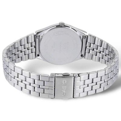 CASIO MTP-B145D-4A2VDF Men's Analog Watch - Red Dial, Stainless Steel Bracelet