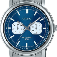 CASIO MTP-E335D-2E1 Men's Stainless Steel Blue Dial Watch – Elegant & Durable