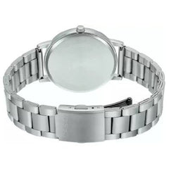CASIO MTP-E335D-7E Men's Stainless Steel Watch with White Dial – Elegant, Durable, and Water-Resistant