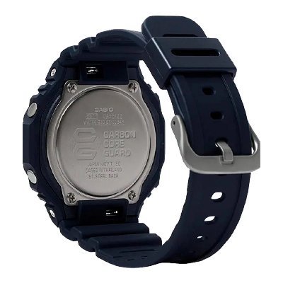 Casio GA2100-1A1 "CasiOak" Men's Analog-Digital Watch with Carbon Core Guard, Black Resin Band