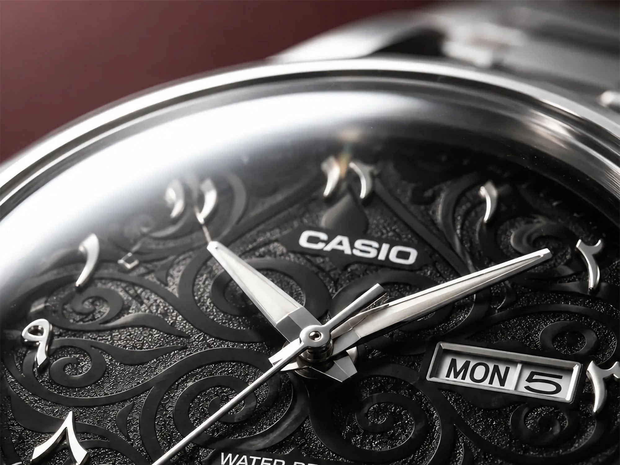 CASIO MTP-E735AR-1AVDF MEN'S ANALOG WATCH – BLACK ARABIC DIAL