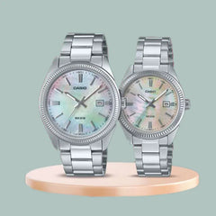 Casio Couple Watches MTP/LTP-1302DS-7AV – Stainless Steel