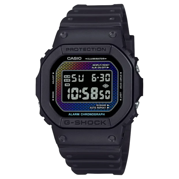 Casio G-Shock DW-5600RW-1D Black Dial Resin Men's Watch