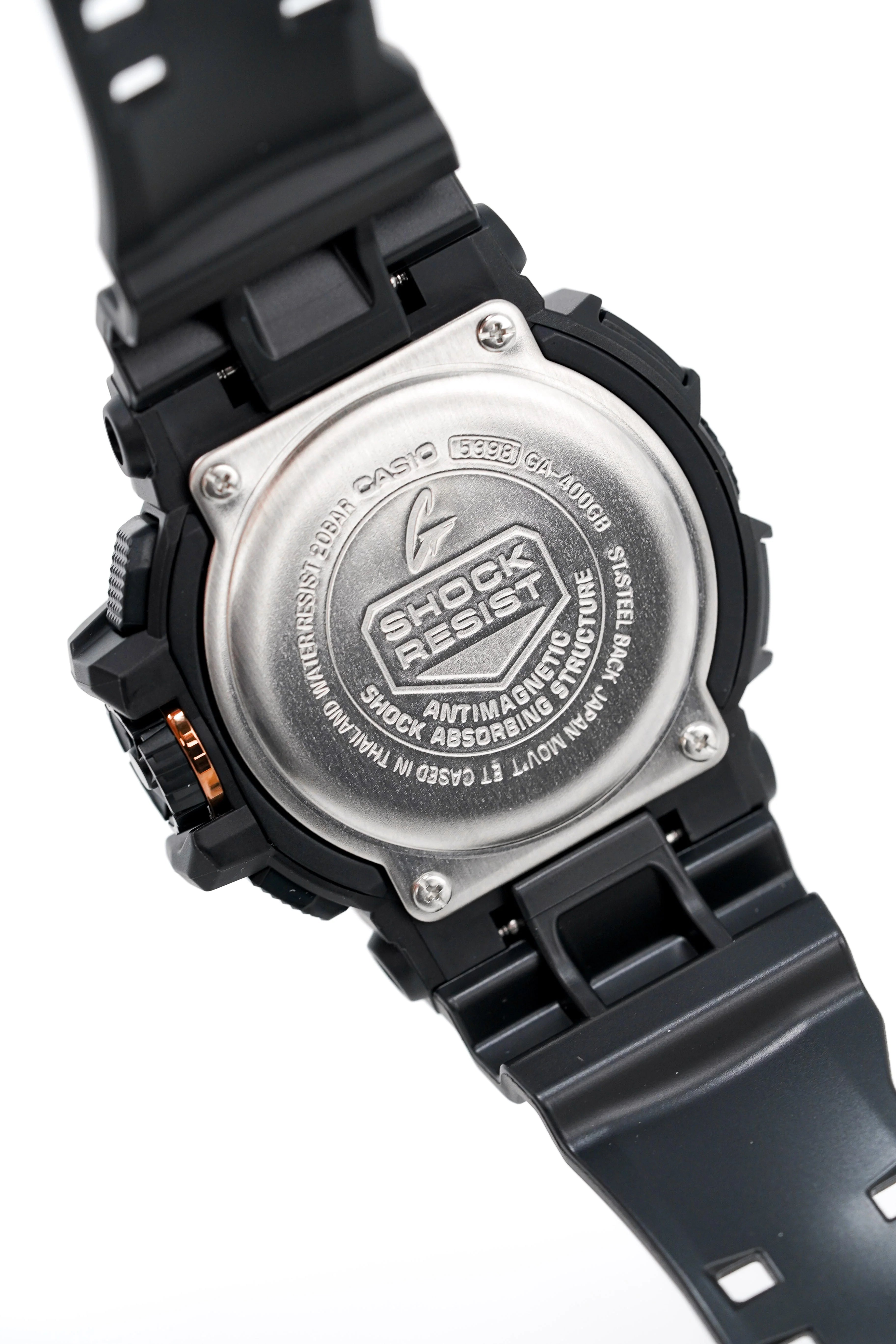 Casio G-Shock GA-400GB-1A4DR Black & Gold Analog-Digital Watch – Rotary Switch, Shock Resistant, 200M Water Resistant