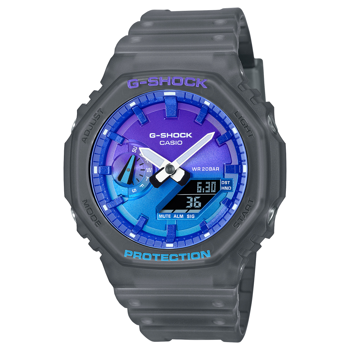 Casio G-SHOCK GA-2100FLS-8A2DR – Fluorescent Lime Accent Carbon Core Guard Watch
