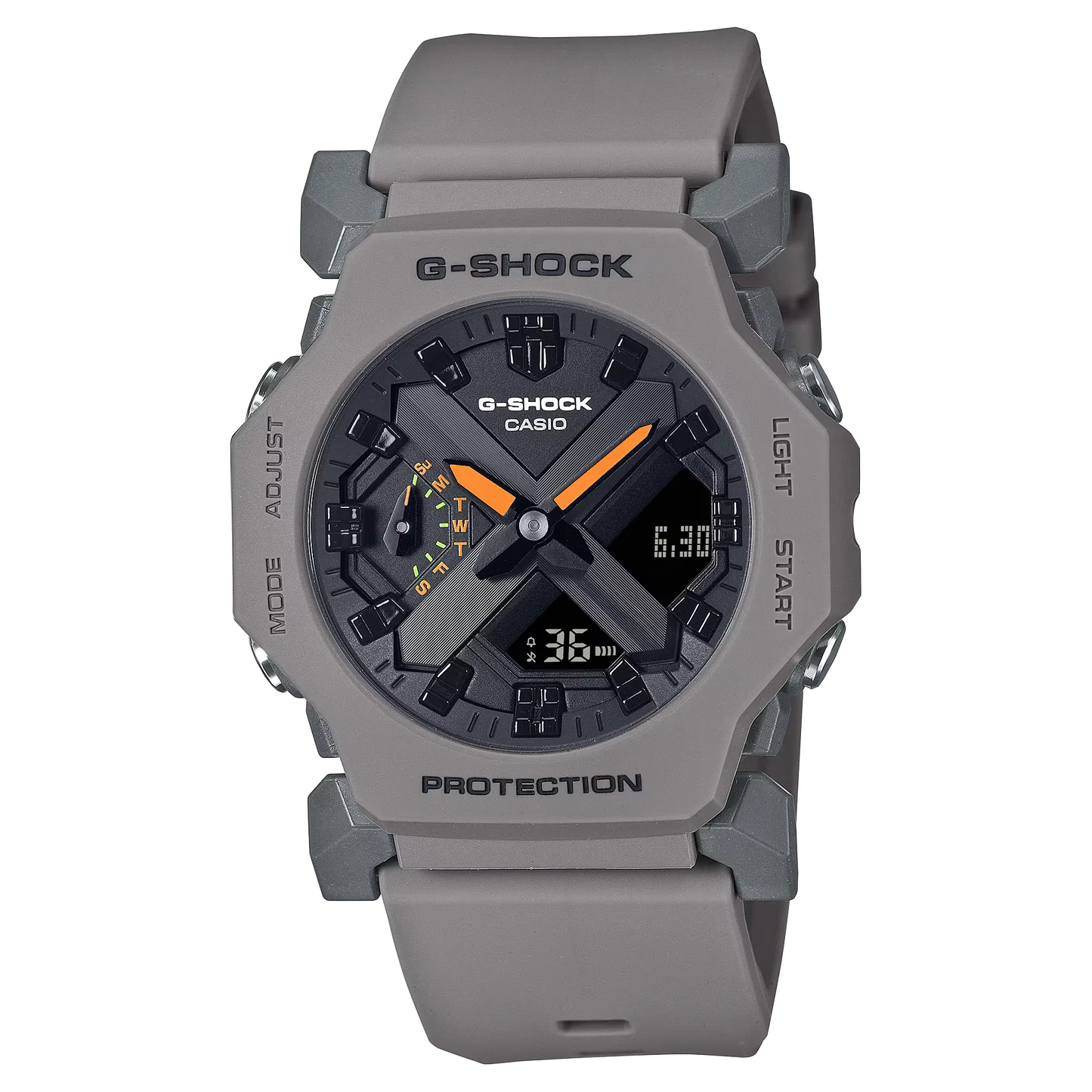 Casio G-Shock GA-2300-8A Men’s Grey Analog-Digital Watch – Carbon Core Guard, 200M Water Resistant
