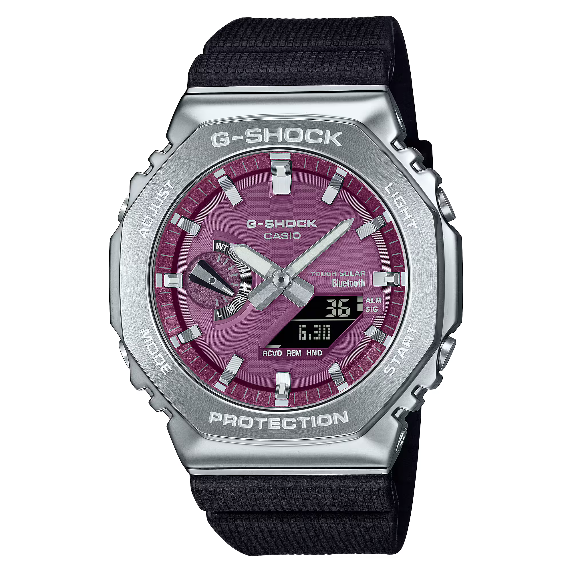 Casio G-SHOCK GBM-2100A-4B Men’s Analog-Digital Watch with Bluetooth & Metal Bezel