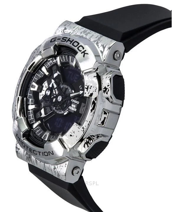 Casio G-SHOCK GM-110GC-1A Analog-Digital Watch – Black & Gold Metal Bezel