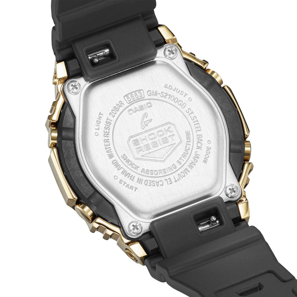 Casio G-SHOCK GM-S2100GB-1ADR Analog-Digital Women’s Watch – Black & Gold Edition