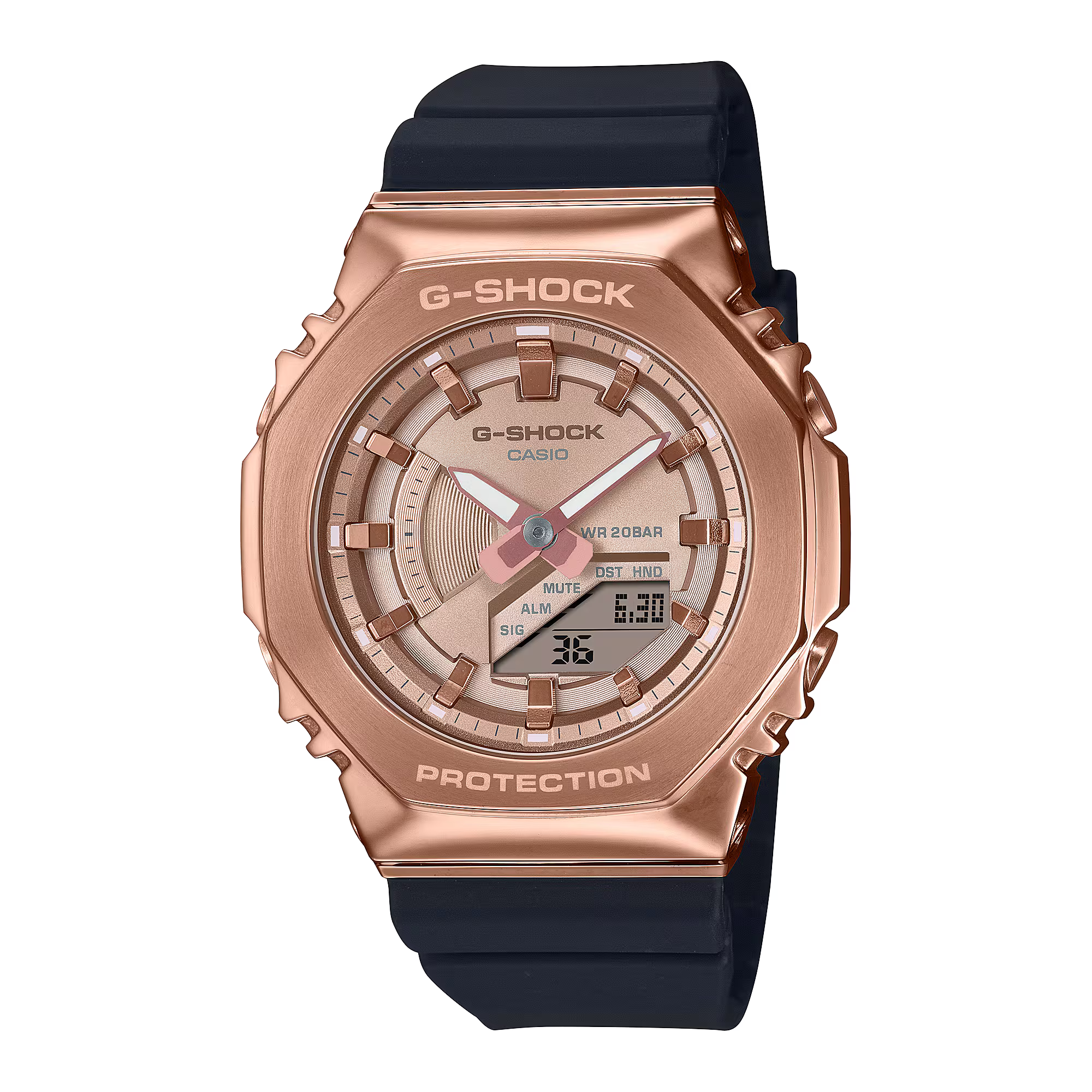 Casio G-SHOCK GM-S2100PG-1A4DR Analog-Digital Women’s Watch – Black & Pink Gold Edition