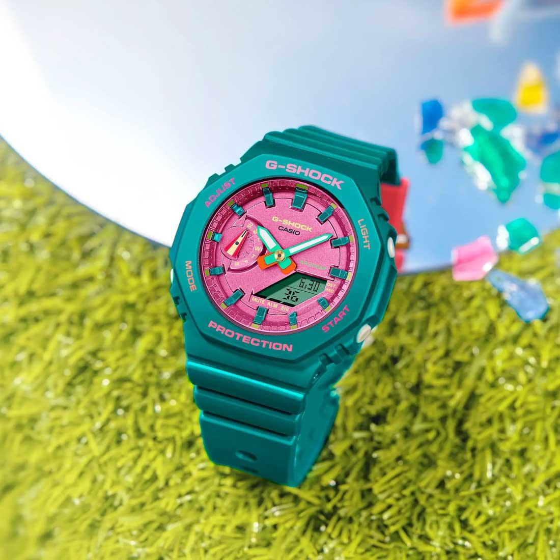 Casio G-SHOCK GMA-S2100BS-3ADR | Matte Black Digital-Analog Watch