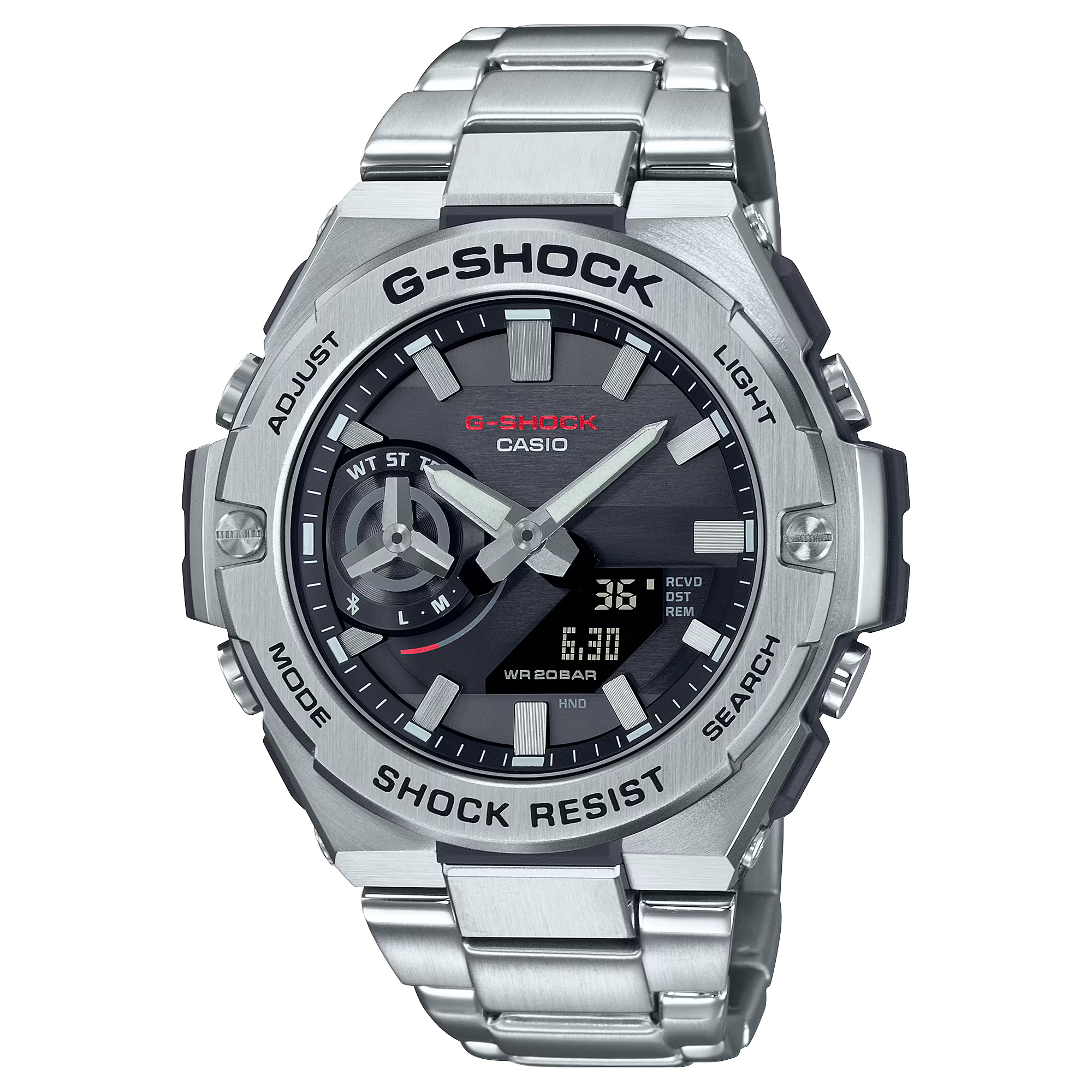 Casio G-SHOCK GST-B500D-1ADR | Men’s G-STEEL Bluetooth Solar Watch