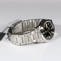 Seiko SNKK17K1 Automatic Men’s Watch – Black Dial, Stainless Steel, Day-Date