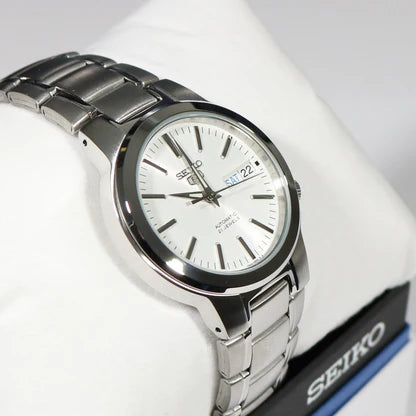 Seiko Men's Automatic Watch, Analog Display And Stainless Steel Strap SNKA01K1