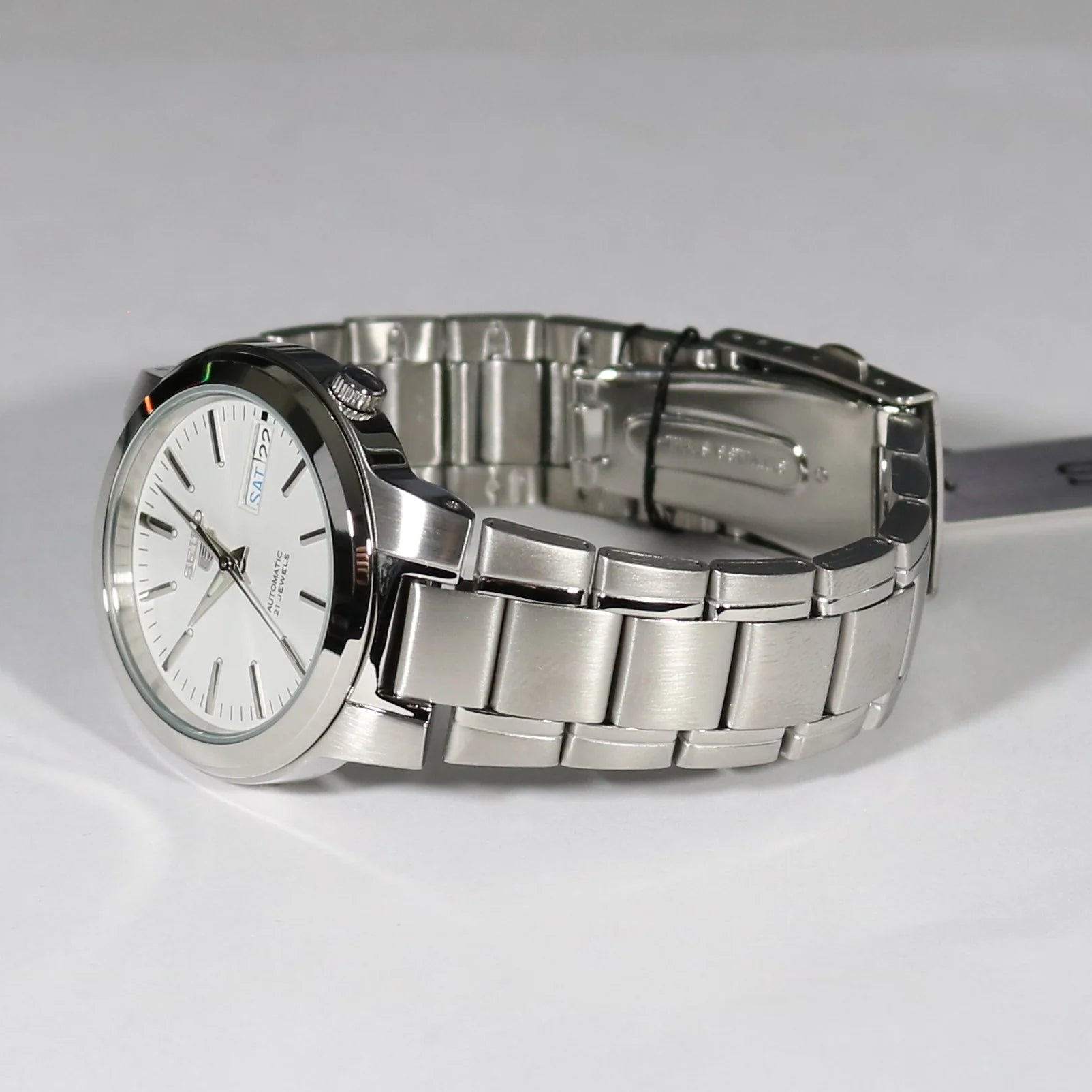 Seiko Men's Automatic Watch, Analog Display And Stainless Steel Strap SNKA01K1