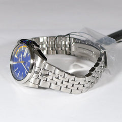 Seiko SNK371K1 Automatic Men’s Watch – Blue Dial, Day-Date, 21 Jewel Movement, Stainless Steel