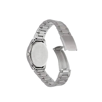 Casio Couple Watch Set MTP/LTP-1302D-5AVDF – Silver Stainless Steel, Champagne Dial