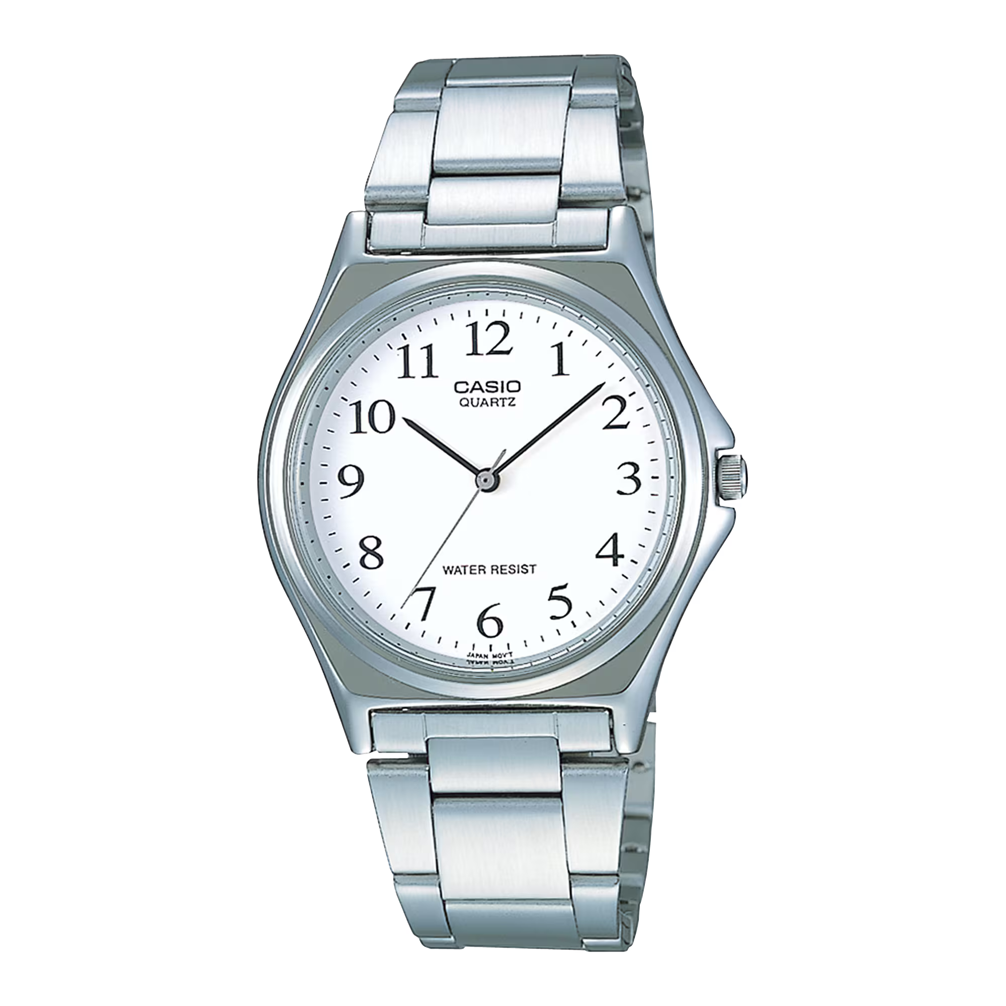 Casio MTP/LTP-1130A-7B Couple Watches – White Dial with Silver Stainless Steel Band