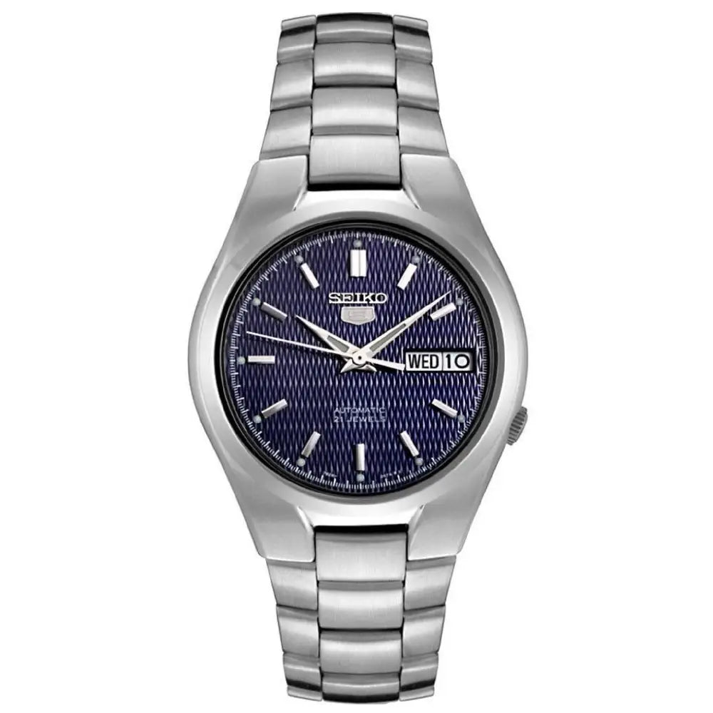 Seiko SNK603K1 Automatic Men’s Watch – Silver Dial Military Style, Stainless Steel, Day-Date