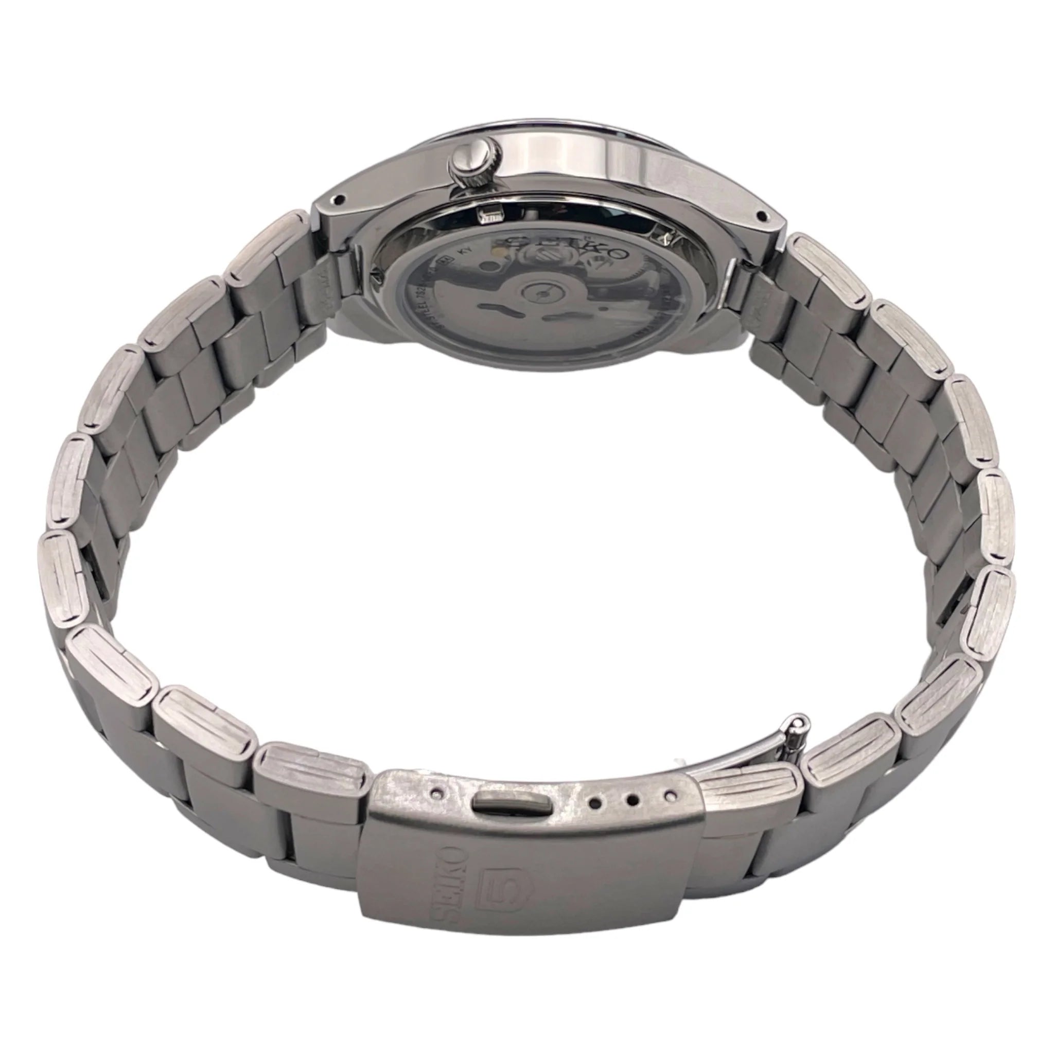 Seiko SNK615K1 Automatic Men’s Watch – Blue Dial Military Style, Stainless Steel, Day-Date