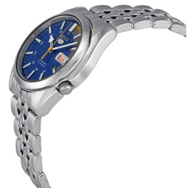 Seiko SNK371K1 Automatic Men’s Watch – Blue Dial, Day-Date, 21 Jewel Movement, Stainless Steel