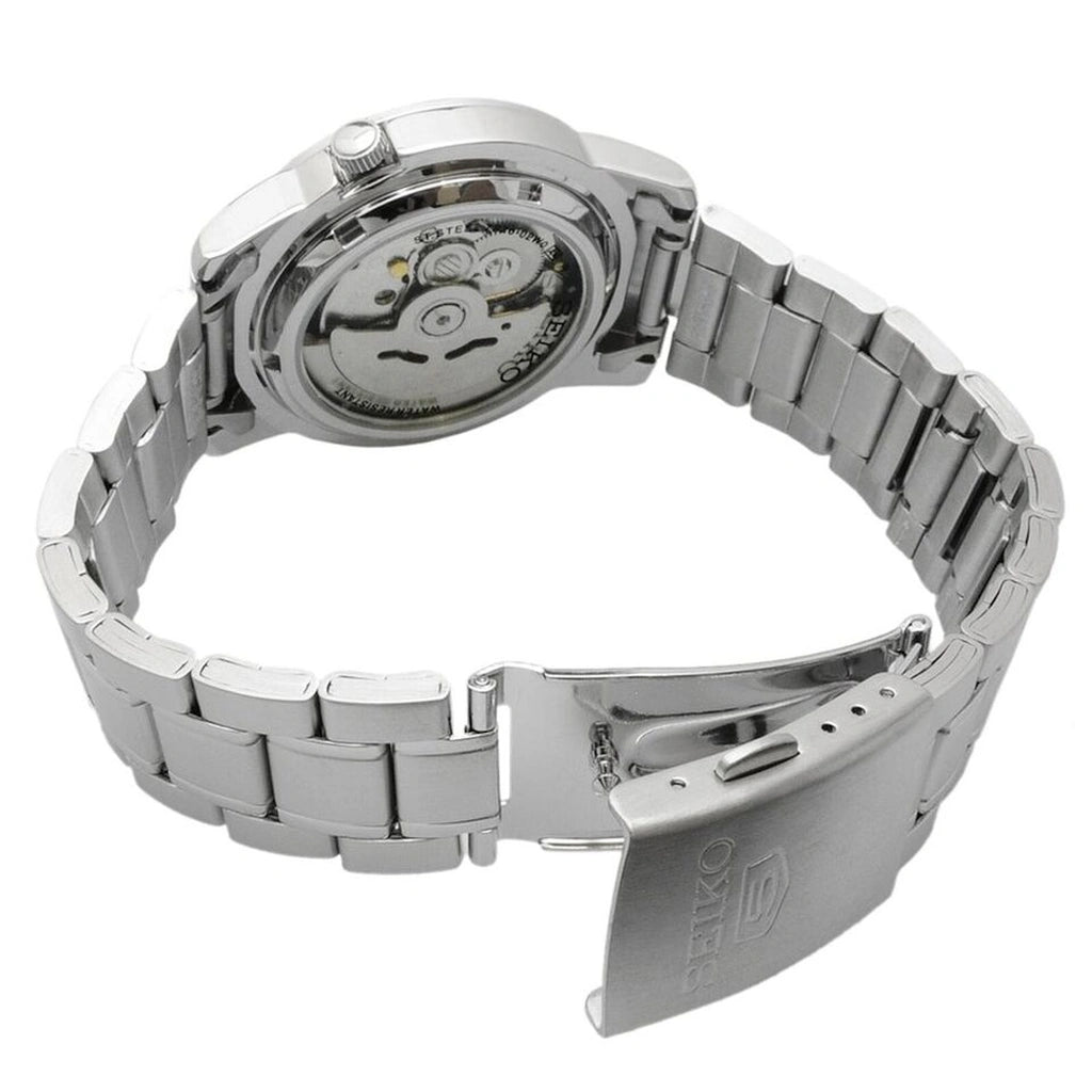 Seiko 5 Men White Dial Stainless Steel Automatic Watch - SNKE49K1