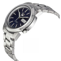 Seiko SNKE51K1 Automatic Men’s Watch – Blue Dial, Stainless Steel, Day-Date Display