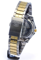 Seiko SNKK94K1 Automatic Men’s Watch – Two-Tone Stainless Steel, Gold & Silver, Day-Date Display