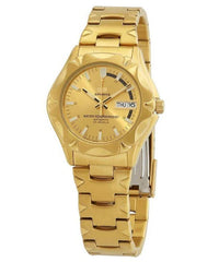 Seiko SNZ450J1 Automatic Watch – Gold Tone Stainless Steel, 21 Jewels, Day-Date