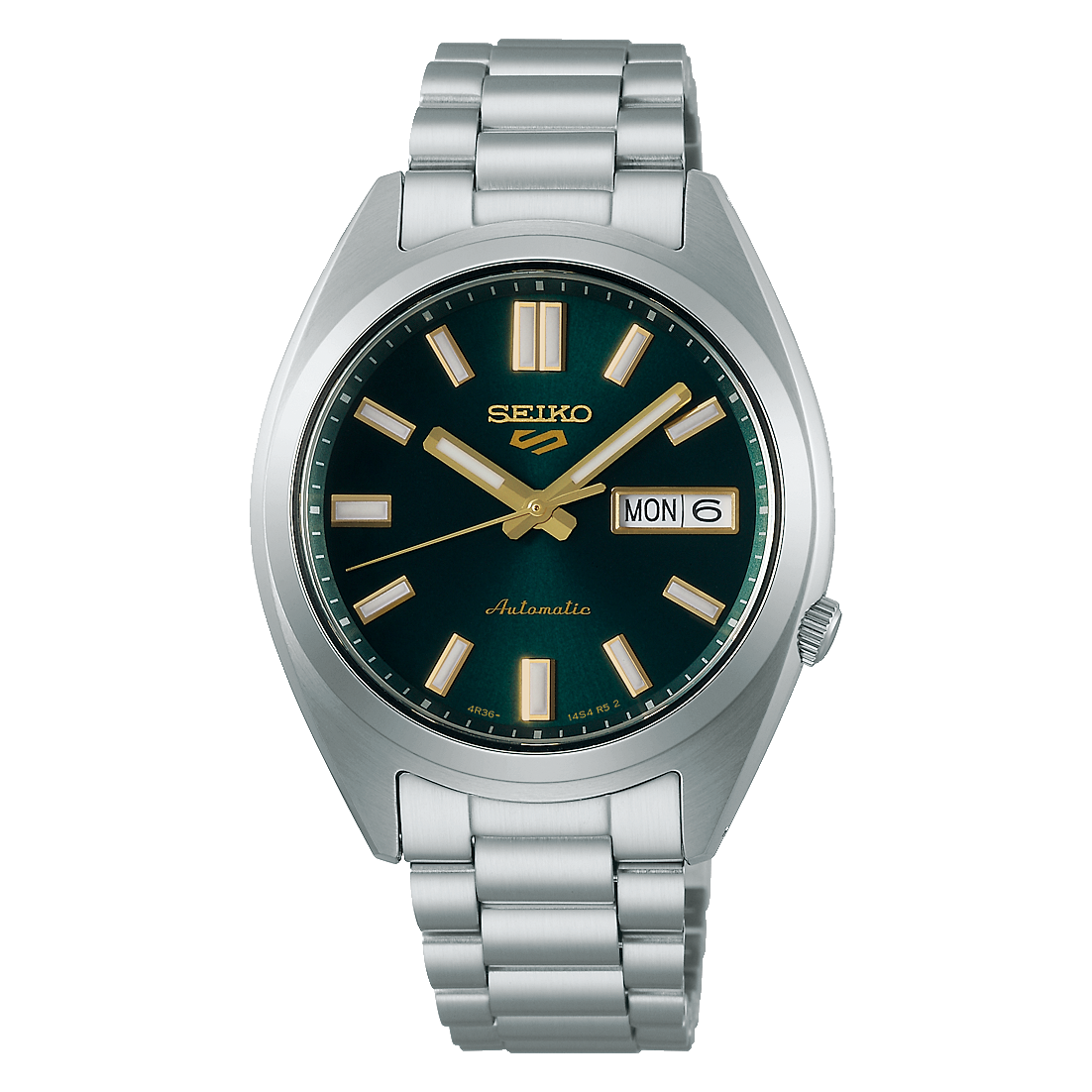 Seiko 5 Sports SRPL57K1 Automatic GMT Green Dial Stainless Steel Watch
