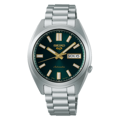 Seiko 5 Sports SRPL57K1 Automatic GMT Green Dial Stainless Steel Watch