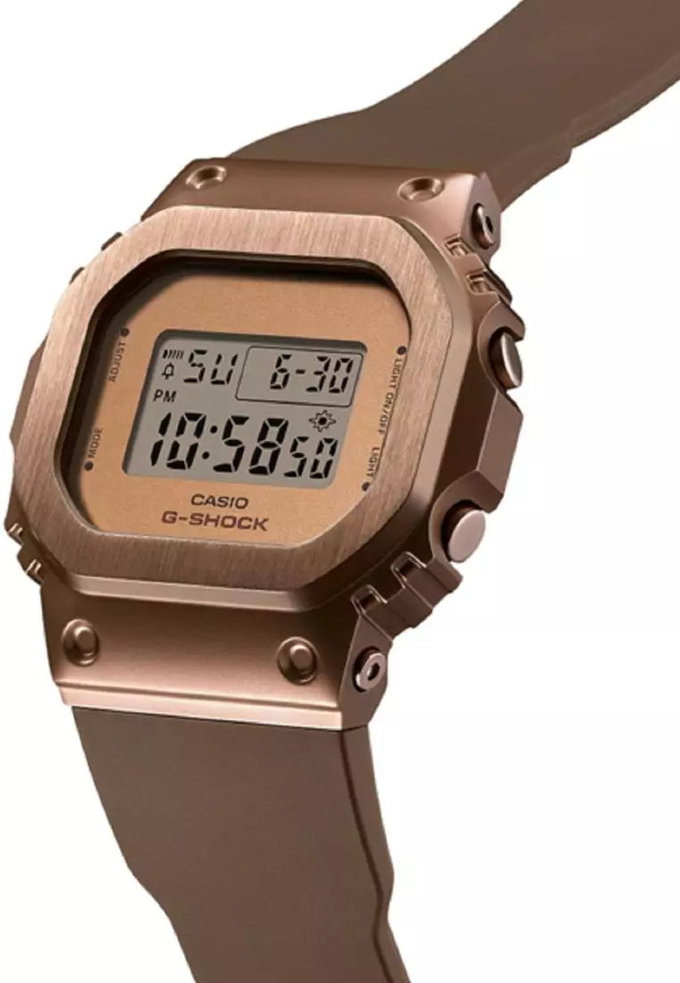 Casio G-SHOCK GM-S5600BR-5DR | Women’s Metal Bezel Shock Resistant Digital Watch