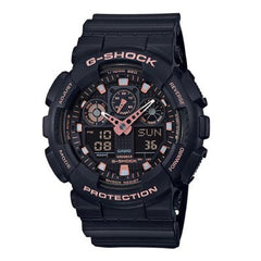 Casio GA-100-1A4DR Men's Analog-Digital Sports Watch with World Time and Stopwatch