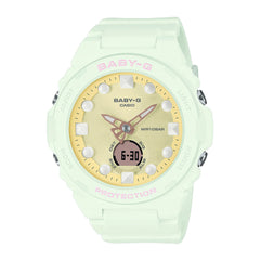 Casio Baby-G G-Shock BGA-320FH-3ADR Green Floral Analog-Digital Women’s Watch